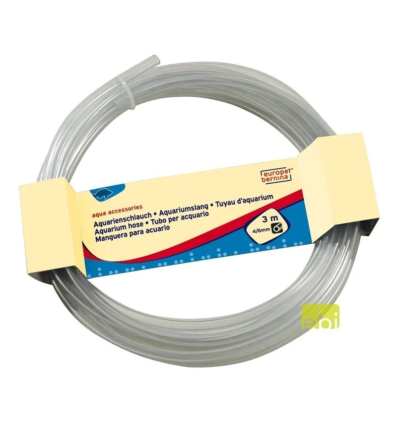 ebi Clear Flexible Air Tube for Aquariums 4/6mm