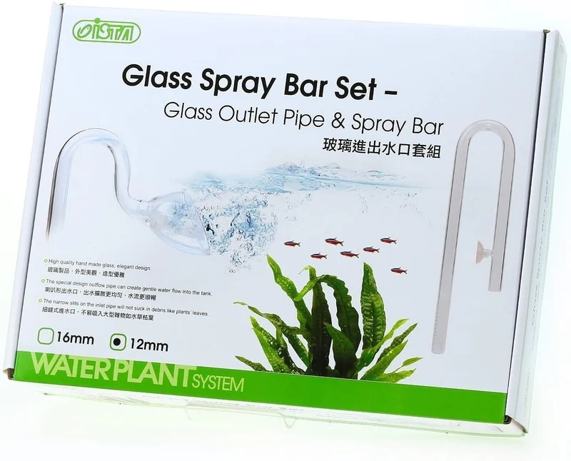 ISTA Glass Inflow & Outflow Pipe Set - Aquarium Spray Bar