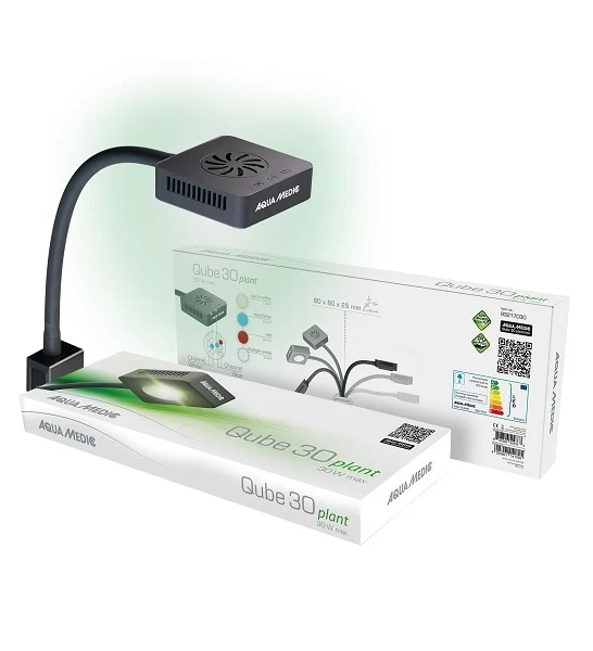 Aqua Medic Qube 30 Plant LED Light for Aquarium 80x80x25mm