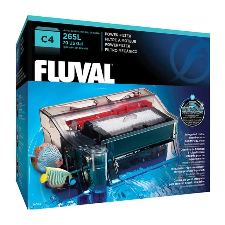 Fluval Aquarium C4 Power Filter 70 US Gal / 265 L