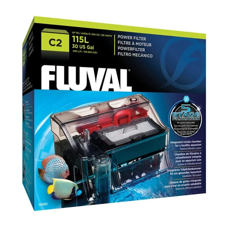 Fluval Aquarium C2 Power Filter 30 US Gal / 115 L