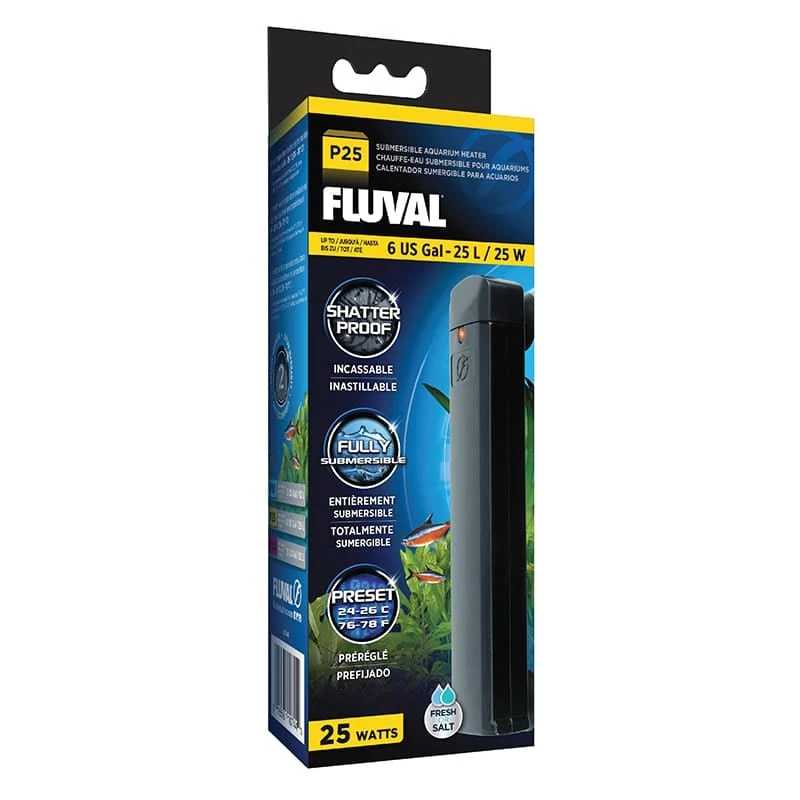 Fluval P25 Submersible Aquarium Heater 25W