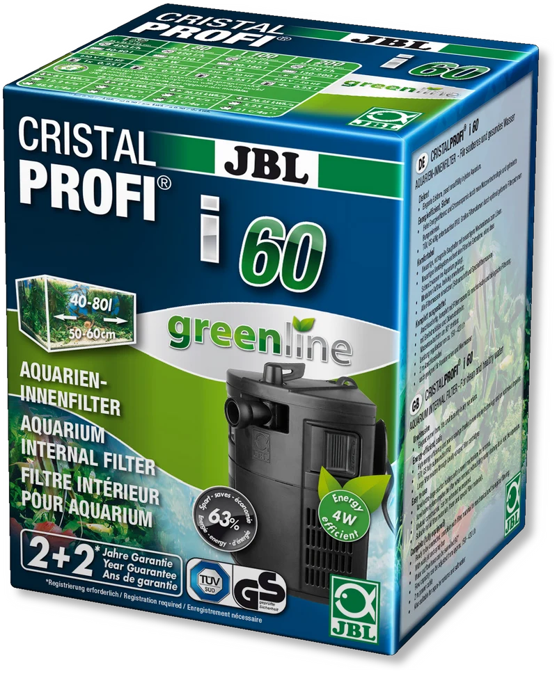 JBL CristalProfi i60 Greenline Aquarium Filter 150-420l/h