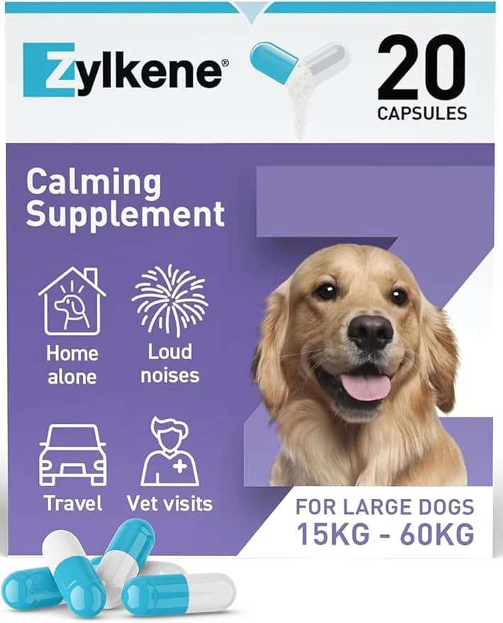 Vetoquinol Zylkene Supplement for Large Dogs 20 Capsules 450mg