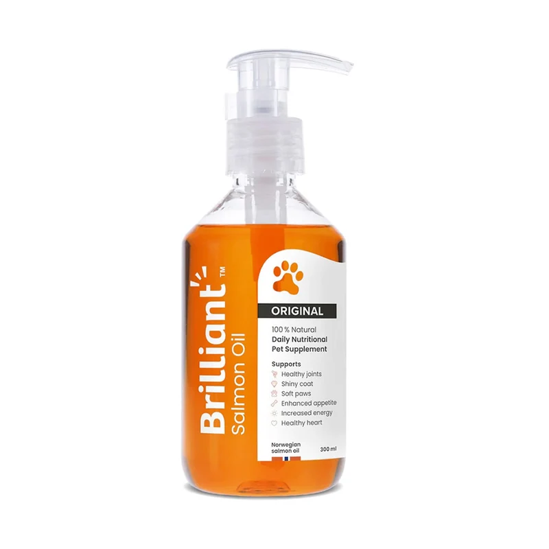 Brilliant Salmon Oil Food Supplement for Dogs and Cats 300ml