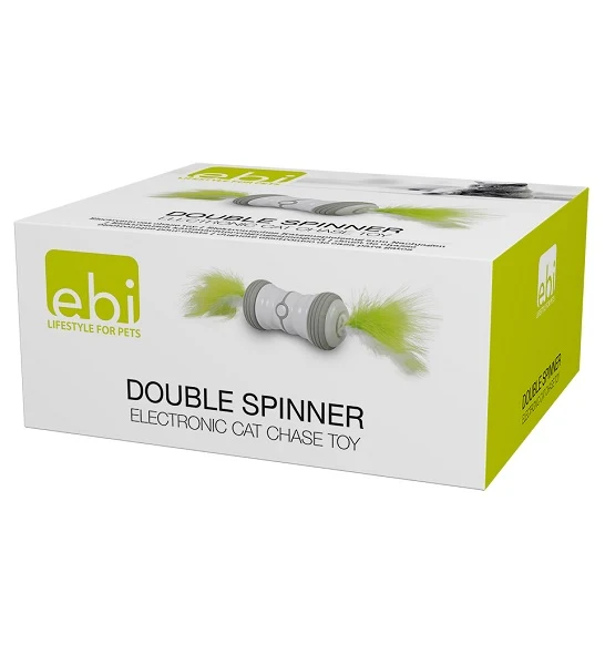 ebi Double Spinner Electronic Cat Toy 13X6X6CM