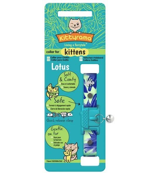 Kittyrama Botanical Lotus Kitten Collar 14.5cm - 18.5cm