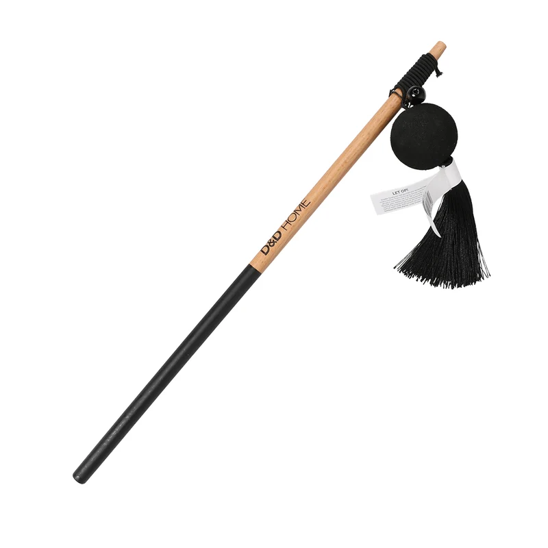 D&D Home Teddy Cat Rod Interactive Toy