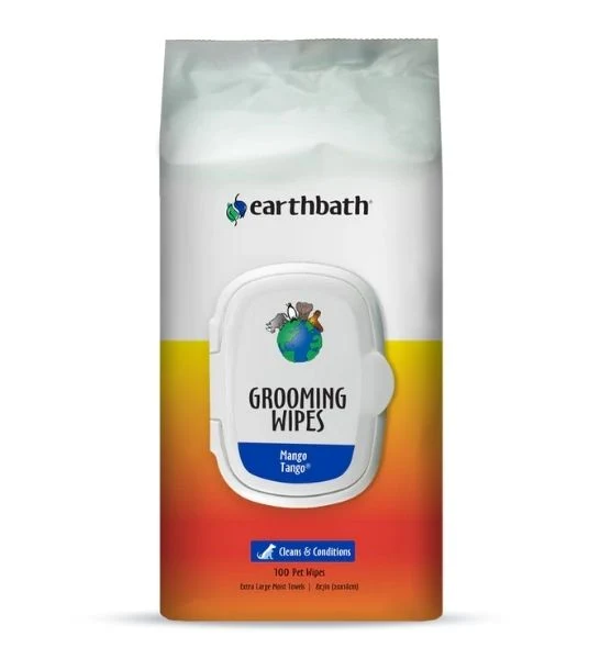 earthbath Grooming Wipes Mango Tango for Dogs & Cats 100pcs