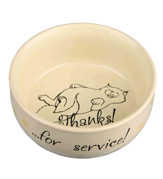 Trixie Thanks for Service Ceramic Bowl for Cats
