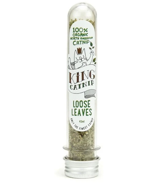 King Catnip Loose Leaves Catnip in Tube 45ml