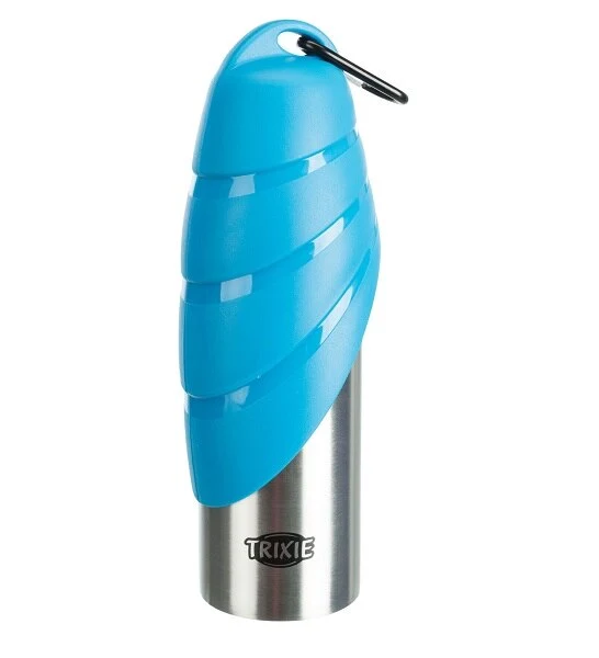 Trixie Stainless Steel Bottle with Bowl for Dogs