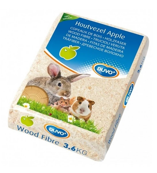 Duvo+ Apple Wood Fibre Bedding for Small Pets 3.6kg