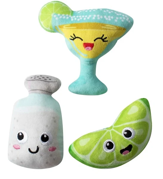 PetShop by Fringe Studio On Margarita Time 3pcs Small Dog Toy Set 10x9cm