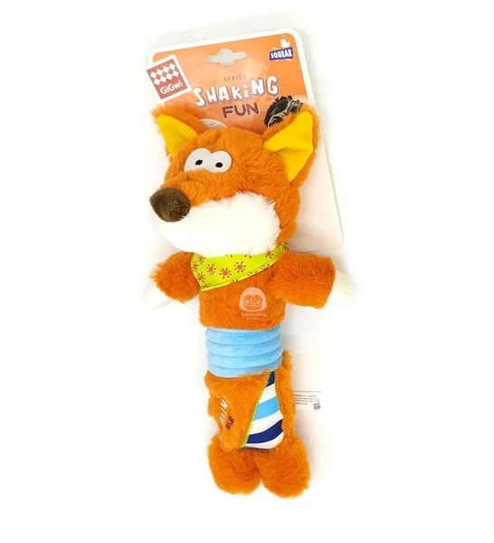 GiGwi Plush Shaking Fun Fox Dog Toy