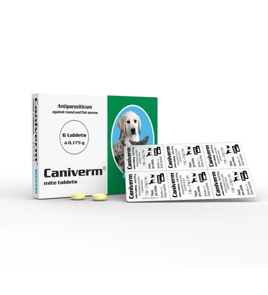 Caniverm Mite/Mild Dewormer Tablet for Puppies & Kittens 1 x 0.175g Tab