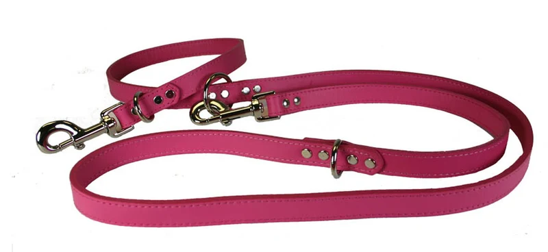 Omnipet European Leather Lead 43"- 53" X 6"