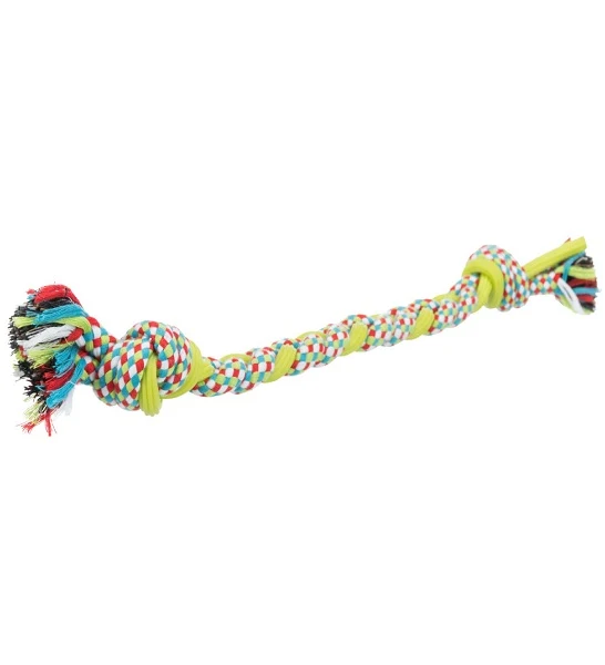 Trixie Playing Rope Cotton/TPR Toy for Dogs 50cm