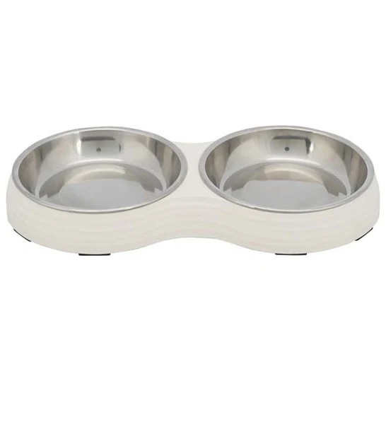 Trixie Melamine with Stainless Steel Bowl Set for Dogs 2x200ml