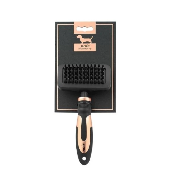 ebi Noir Massage Brush with Rubber Pins for Pets 19.5x10x3cm