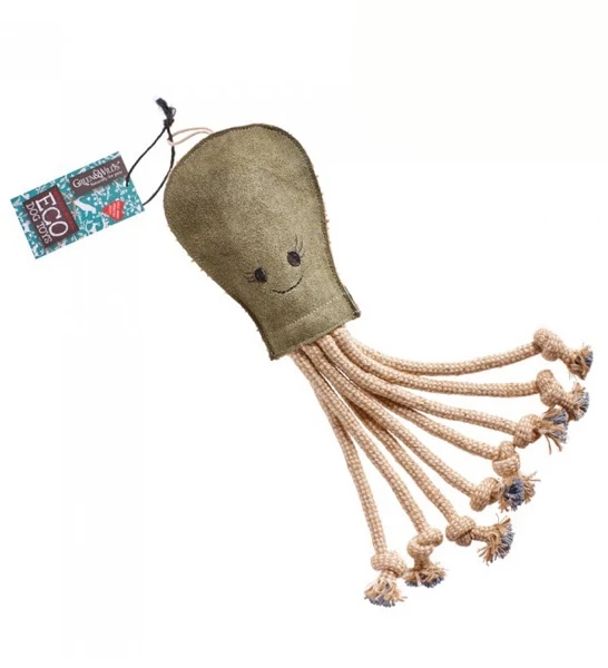 Green&Wilds Olive the Octopus Eco Toy for Dogs 40x13cm