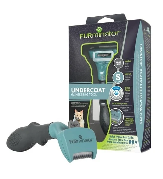 FURminator Undercoat DeShedding Tool for Long Hair Cats