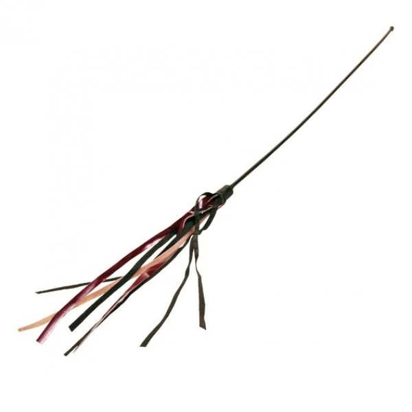 Trixie Playing Rod with Leather Straps Toy for Cats 65cm