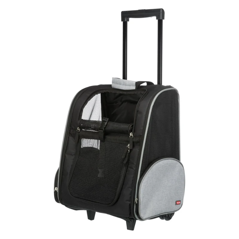 Trixie 2 in 1 Trolley + Backpack Pet Carrier for Small Dogs & Cats 32×45×25cm