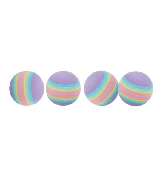 Trixie Rainbow Balls Toy for Cats 4cm