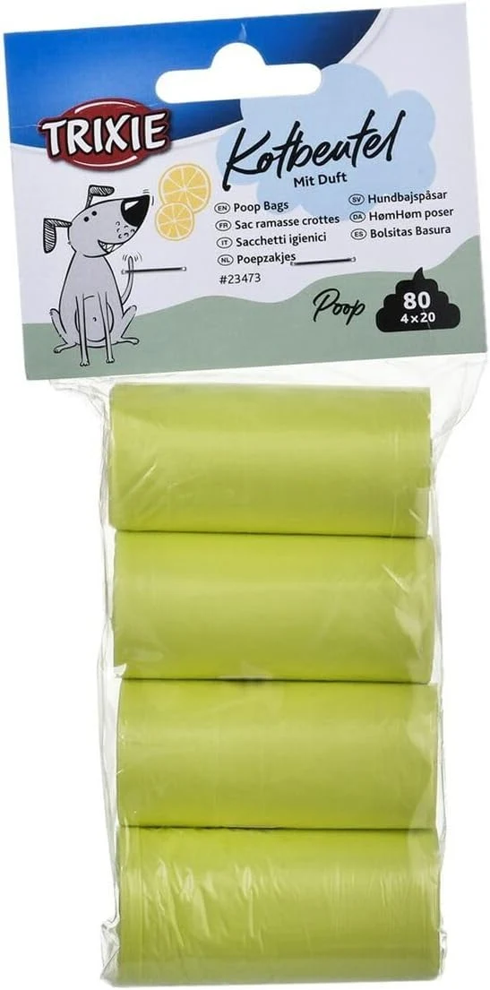 Trixie Dog Poop Bags with Lemon Scent 4x20pcs