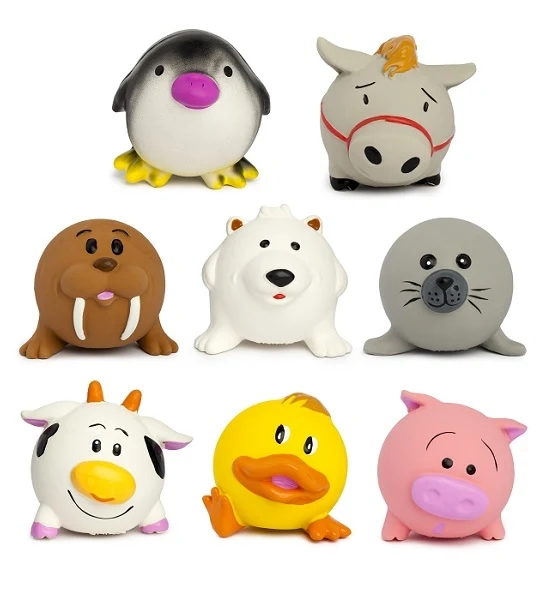 Trixie Assorted Latex Ball Animals Toy for Dogs 6cm 1pc