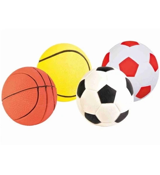 Trixie Floatable Foam Rubber Toy Balls Assorted Colors for Dogs 6cm