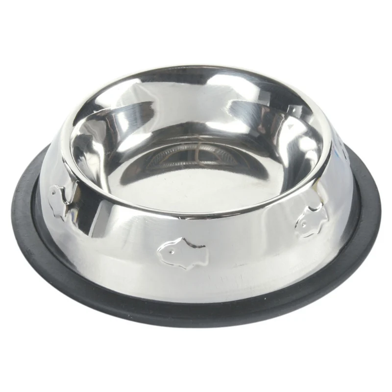 Trixie Fish Print Embossed Stainless Steel Bowl for Cats 200ml