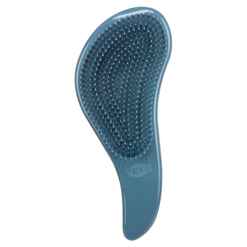 Trixie Soft Plastic Bristle Brush for Dogs & Cats Blue 19cm
